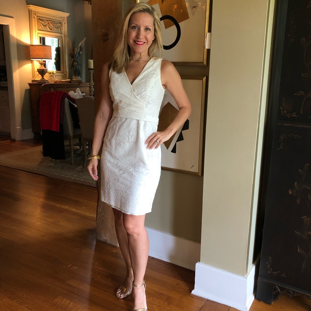 White Lace Plenty by Tracy Reese dress- S